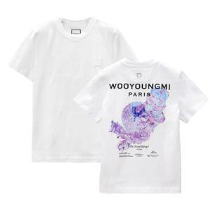 25SS 우영미 3D 코랄 백로고 여성 티셔츠 화이트 M251TS05701W