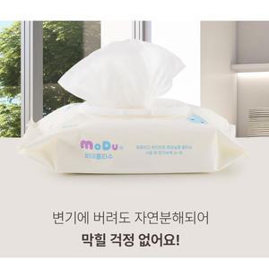 변기에 바로 버리는 모두의 비데물티슈 캡형 60매 / 70gsm