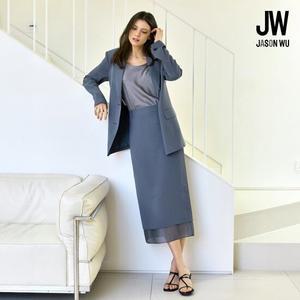 제이슨우 25SS 링클프리 시스루 레이어드 스커트 [런칭 가격 69,900원]