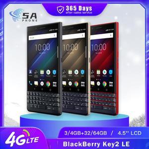 정품 블랙베리 키 2 LE 4G 휴대폰 잠금 해제 인치 디스플레이, 13MP + 옥타코어