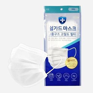 [셀러허브 1]쉴가드 마스크 MB필터 흰색 5매입 JS 175X95mm