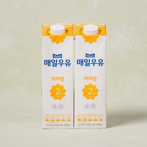 [매일유업] 우유 저지방2% 후레쉬팩 900ML*2