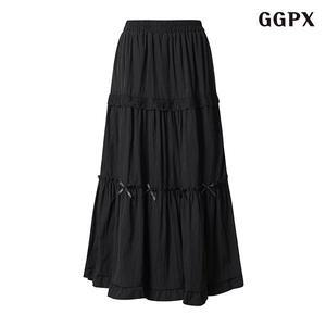 레이스 플레어 롱 스커트 (GPAWH002D)