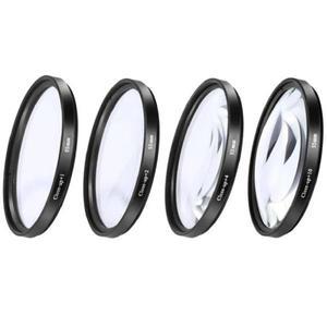 매크로 클로즈업 렌즈 필터 + 1 2 4 10 키트 캐논 니콘 소니 DSLR 카메라용 43mm