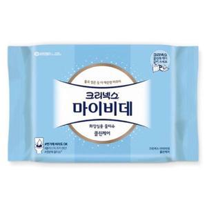 (마이비데) 크리넥스 마이비데 물티슈 리필 46매 /위생물티슈/캡형/일회용/리필용/가정용/뽑아쓰는/소프트/