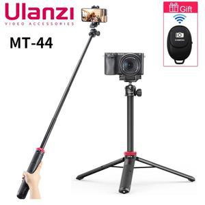 울란지 MT-44 라이브 스트림 삼각대 스탠드 42인치 삼각대(폰 마운트 홀더 포함) 세로