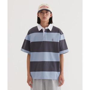 매장정품 커버낫 COVERNAT C 로고 럭비 카라 티셔츠 Charcoal CO2502ST07CH 588808