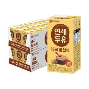 연세두유 16곡 꿀선식두유 190ml 48개