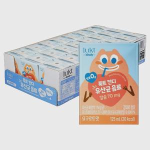 LUKT 유아용 킨디 유산균 음료 125ml 24개