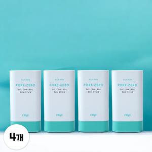 오브제 선스틱 포어 제로 오일 컨트롤 썬스틱 SPF50+ 4개