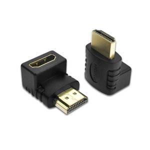 HDMITODVI HDMI 호환 90도 직각 어댑터 270도 남성-여성 팔꿈치 커넥터
