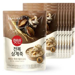 햇반 소프트밀 전복삼계죽 420g x21개 / 비비고죽