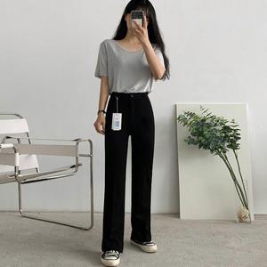 [에이와비] [140.150ver] (예쁘진)썸머쿨링와이드슬랙스 -키작녀/기장선택/1color/3size