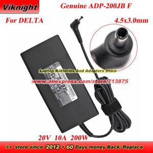 DELTA 20V 10A 200W ADP-200JB F AC 어댑터 4.5x3.0mm 팁이 있는 MSI 노트북용 얇은 전원