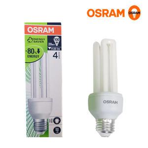 오스람 OSRAM E20EX-W 20W 주백색 전구식 형광등