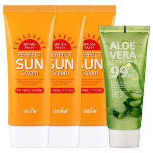 터치미 퍼펙트 썬크림 3개 SPF50+PA+++ 3중기능성 데일리선크림