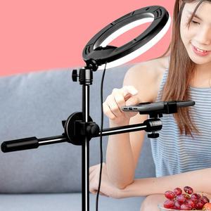 수직 거치대+LED 조명 16cm 상품촬영 영상촬영 FL-C16