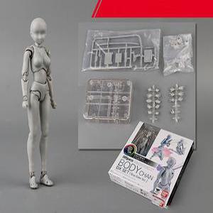 SHF 2.0 DX Set 관절인형 3D 인체 피규어 그레이 여성