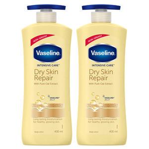 바세린 인텐시브 케어 드라이 스킨 리페어 로션 400ml X 2개