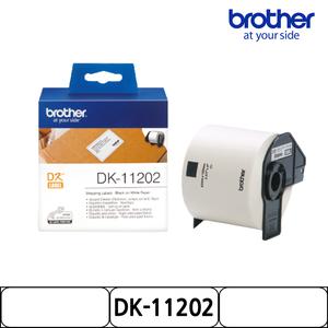 [정품] 브라더 라벨테이프 DK-11202  선적용 라벨 62mm x 100mm 흰색바탕 검정글씨 300매