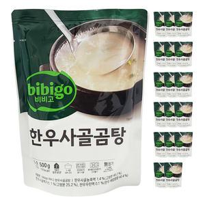CJ제일제당 비비고 한우 사골 곰탕 사골국 육수 곰국 국물 500g 18개