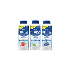 매일바이오 드링킹 250mlx12개(블루베리4+플레인4+딸기4)/냉장무배