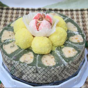 [떡집닷컴]쑥두텁 떡케익 1호 (1.1kg) / 떡집닷컴 / 떡 / 떡선물 / 부모님 / 영전 / 어린이집