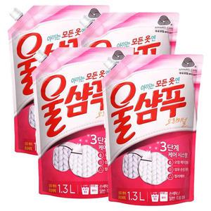 애경 울샴푸 오리지널 리필 1.3L 4개