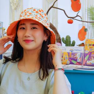 제주 감귤 돌코롬 한라봉 버킷햇 모자 L M S 3사이즈 귤모자 양면 커플모자 제주모자 오르방