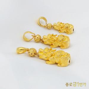 순금 펜던트 비휴  3.75g