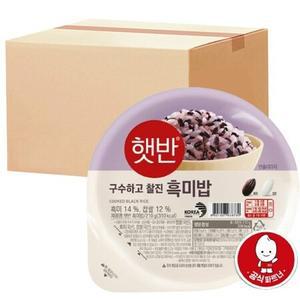 햇반 흑미밥 210g x36개