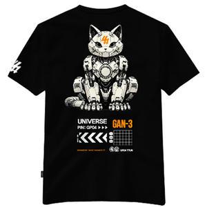 간쓰리 M~3XL 보그키튼 반팔티 블랙