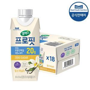 [셀렉스] 프로핏 음료 TBA 밀크바닐라 250ml 18개입