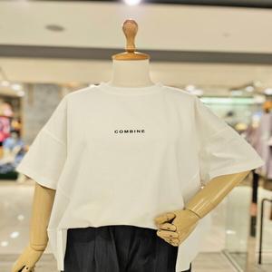 [코데즈컴바인] 절개포인트 레터링 티셔츠 (CJC-TS301W8)