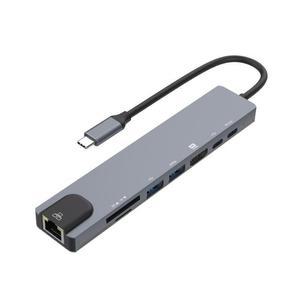 [XBG1K368]멀티허브 8IN1 USB 3 1 C타입 4K 30Hz 컨버터