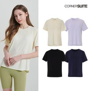 [코너스위트] 여성 컴포트 데일리 노브라 티셔츠 4종 패키지