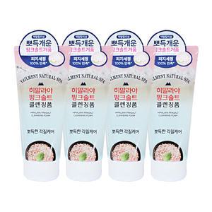 엘지 온더바디 벨먼 내추럴 스파 히말라야 핑크솔트 클렌징폼 모공 딥클렌징 200ml 4개