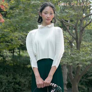 [피네플리츠][FINE PLEATS] 피네 플리츠 차이나 크롭 탑 아이보리