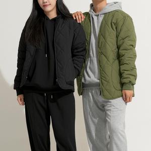 기모 퀼팅 점퍼 빅사이즈 보아 깔깔이 밀리터리룩 남여공용 (2컬러 S~2XL)
