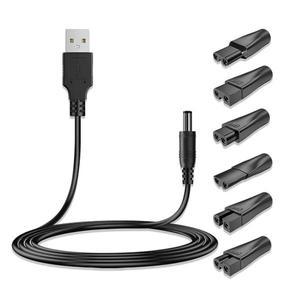 USB 5521 전원 코드 5V 어댑터 충전기 케이블 DC 컨버터, 필립스 면도기, 파나소닉 클리퍼 트리머 8 개