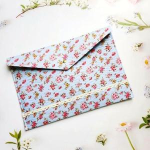 아이스블루 빈티지 서류 파일 A4 서류가방
