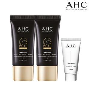 AHC 마스터즈 선크림 듀오세트+클렌징폼30ml