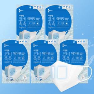 리앤웰 코비촉촉 초경량 가습마스크 15매 3개입 x 5팩