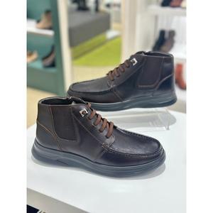 [여주점][미소페][미소페] 남성 발등 끈밴드  세미캐주얼 컴포트 앵클부츠(3color)722446002 브라운