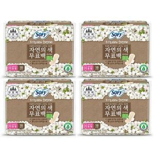 쏘피 유기농 자연의색 무표백 중형 18개 x 4팩 입는
