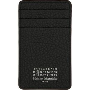 메종마르지엘라 텍스처드 머티리얼 브랜드 로고 카드 슬롯 지갑 SA1VX0017 P445