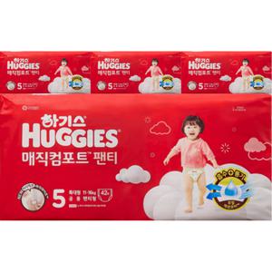 2024 하기스 매직컴포트 팬티형 기저귀 5단계 42매 4팩 공용