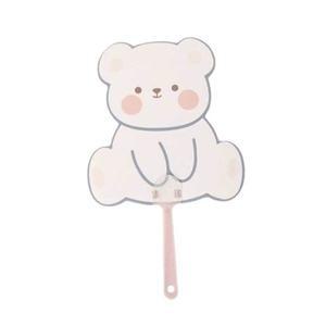 [기타]캐릭터 어린이 손잡이 부채 곰 여름 휴대용 동물모양 (WFGYB7F)