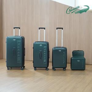 [신세계라이브쇼핑]크로커다일 캐리어 10종 (캐리어5종+파우치3종+커버2종) 그린 세트