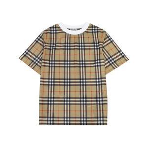 [버버리](김해점)키즈 체크 반팔티셔츠 PERCY CHECK 8078636 A7028 (성인착용가능)